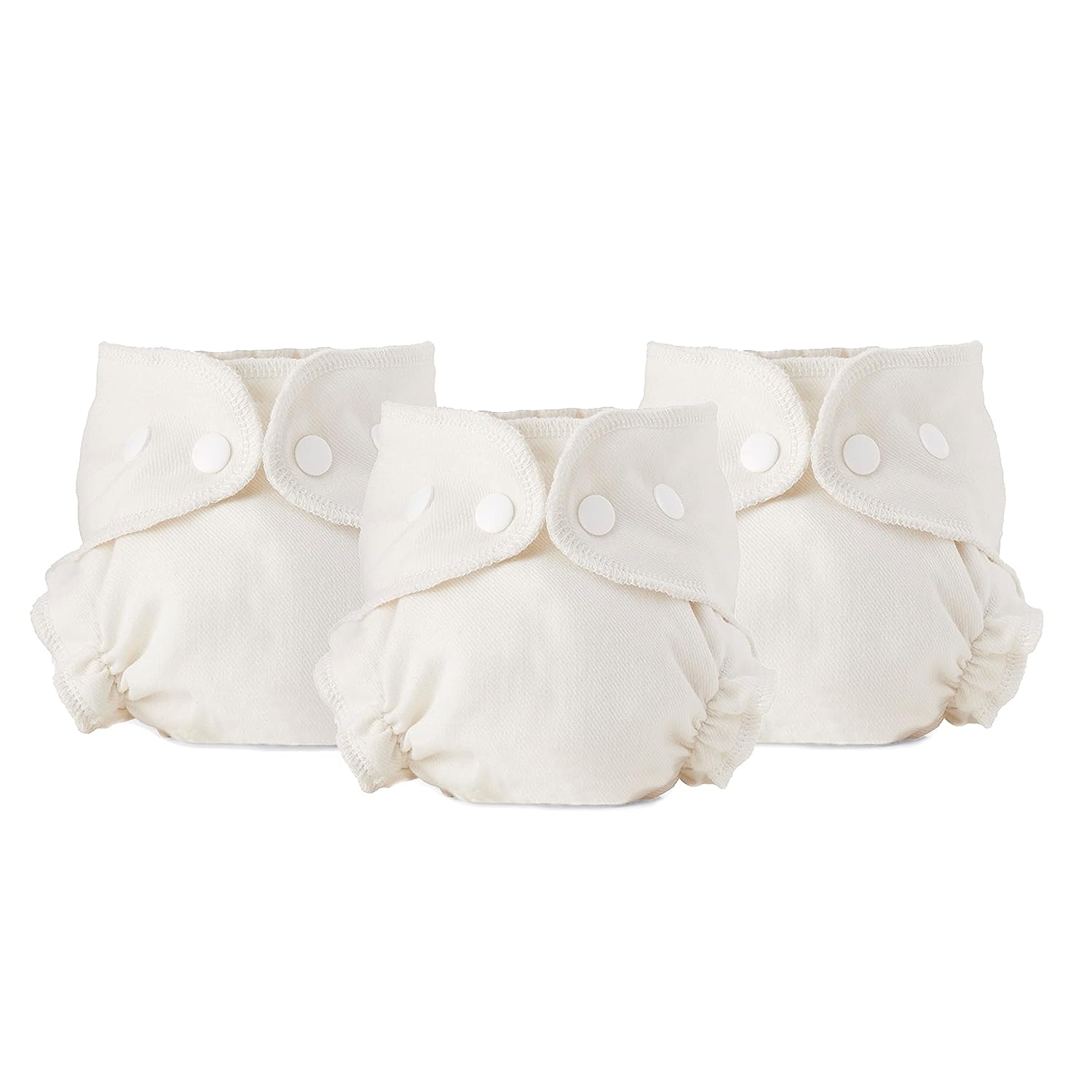 251030090744663_1 Esembly Cloth Diaper Inner, Trim-Fitting, Certified Organic Cotton, Reusable and Absorbent Leak-Proof Diapers with Snap Closure for Eco-Friendly Diapering, 3-Pack Size 2 (18-35lbs) - Image 1
